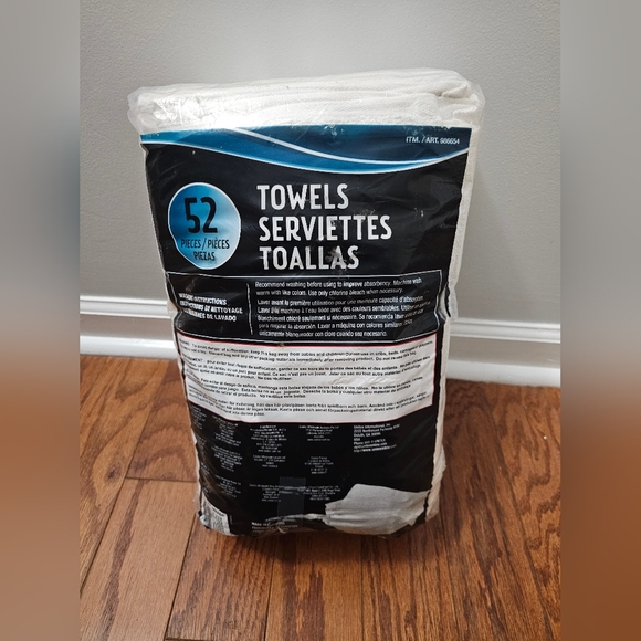 Unitex 100% Cotton Towel, White, 14 in x 17 in, 50-count - Picture 4 of 4